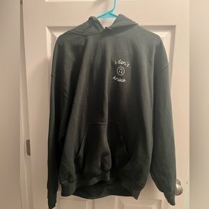 Kelly Green Sweatshirt- ‘I don’t know’ logo- XL